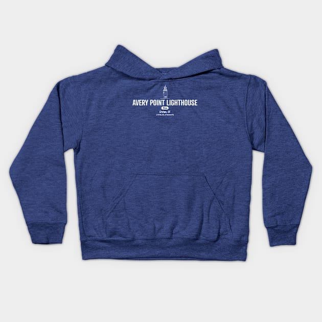Avery Point Lighthouse Kids Hoodie by SMcGuire